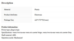 Two-in-one Home Warm Air Blower Desk Thermal Cup Pad